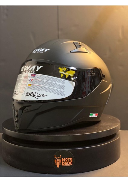 Sw 869 Matt Black Full Face Kapalı Motosiklet Kaskı fiyatları