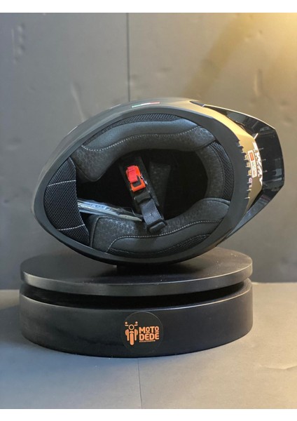 Sw 869 Matt Black Full Face Kapalı Motosiklet Kaskı