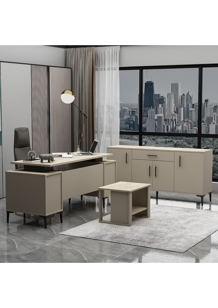 Branco Ofis Takımı 3’lü Set Masa, Sehpa, Konsol modelleri