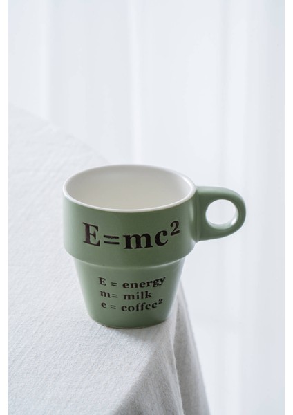 Ruby Porselen Espresso Bardağı Yeşil - 205 ml