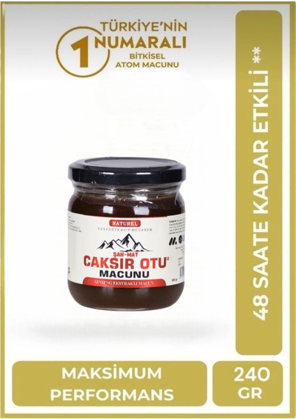 Şahmat Ginsengli , Çakşır Otlu , Tongkhat Ali , Epimedium2, Panax , Tribulus Erkeklere Özel Kuvvet Macunu Geç Sert Güçlü Ilişki Atom Macunu Ballı Bitkisel Karışım (Pestisit Içermez) 240 gr indirimleri