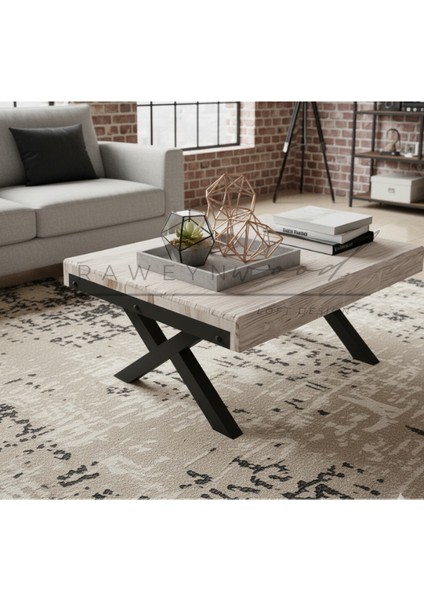 Grop Doğal Ahşap Orta Sehpa 60X100 fiyatları