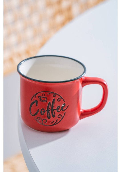 Ruby Porselen Espresso Bardağı Kırmızı - 115 ml fiyatları