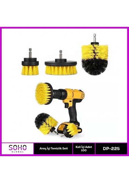 Araç Içi Temizlik Seti Matkap Ucu