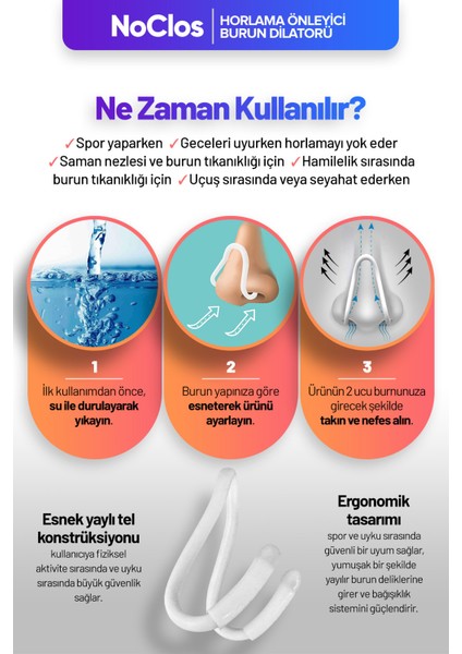 NOCLOS A+ 2'li Horlama Önleyici modelleri