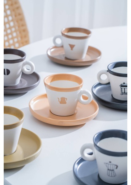 Ruby 6 Kişilik Kahve Fincan Takımı - 100 ml fiyatları