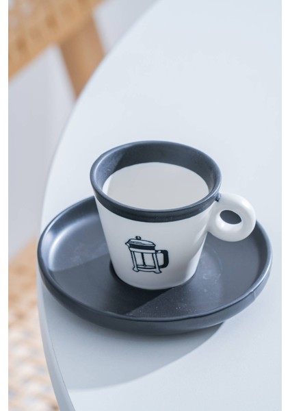 Ruby 6 Kişilik Kahve Fincan Takımı - 100 ml