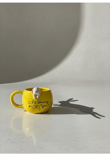 3D Sarkan Sevimli Hayvan Figürlü Seramik Kupa