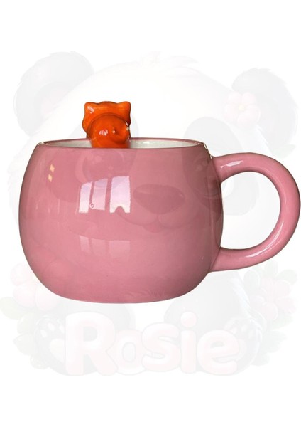 3D Sarkan Sevimli Hayvan Figürlü Seramik Kupa indirimleri