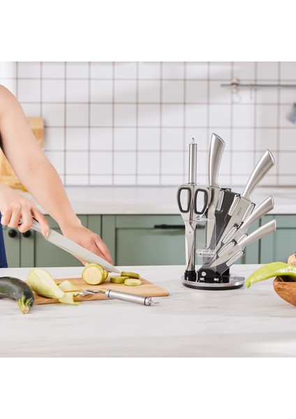 Meister Bremen Alman Çeliği 9 Parça Bıçak Seti