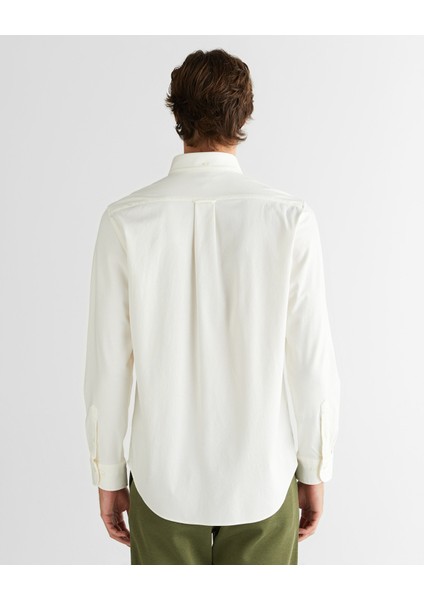 Erkek Krem Regular Fit Düğmeli Yaka Gömlek 3825117T.113 fiyatları