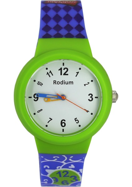 Çocuk Kol Saati Su Geçirmez Rodium Analaog (2220) (Yeşil-Lacivert) fiyatları