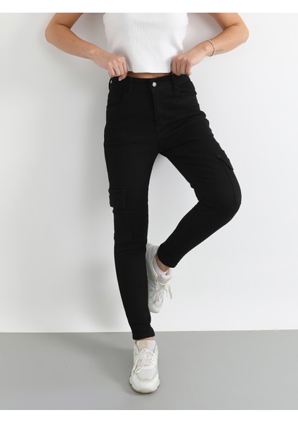 Siyah Kargo Slim Fit Pantolon indirimleri