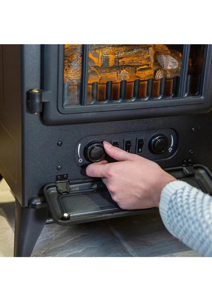 Elektrikli Şömine - 1850W Alev Efektli Dekoratif Soba Isıtıcı Fan modelleri