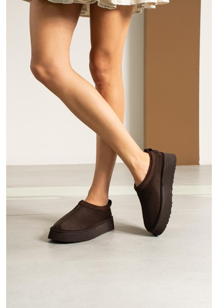 Süet Içi Kürklü Düz Taban Sabo Kışlık Kadın Terlik TZZ fiyatları