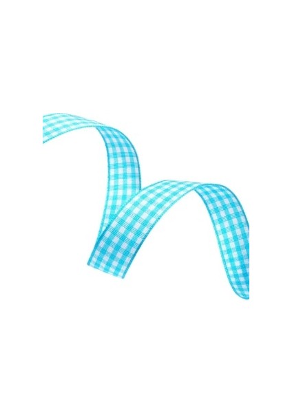 Tafta Ekoseli Kurdele 25 mm Mint 1 Metre