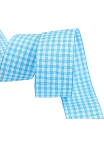 Tafta Ekoseli Kurdele 25 mm Mint 1 Metre modelleri