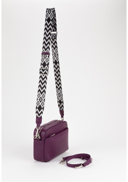 %100 Hakiki Deri Kadın Kolon Askılı Çapraz Omuz Çantası