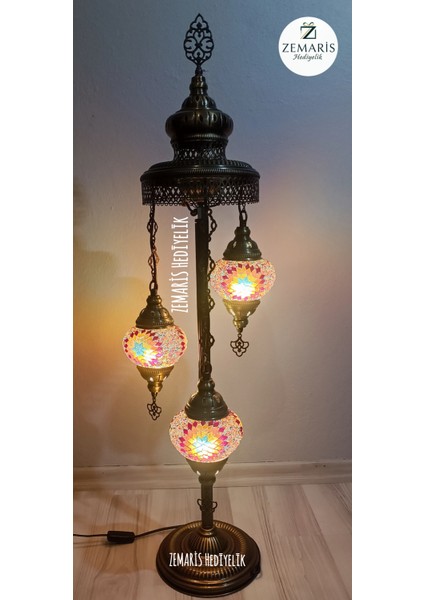 El Yapımı Otantik Mozaik Lambader 3 Lü fiyatları