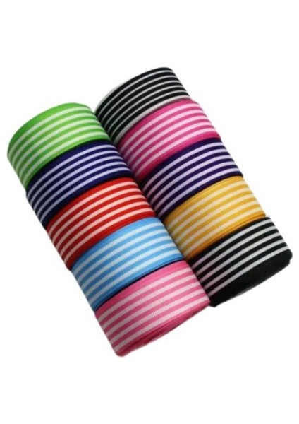 Tafta Çizgi Desen Kurdele 25 mm Mavi 2 Metre modelleri