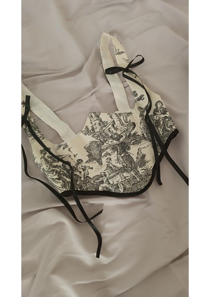 Fransız Figür Desenli Bel Korsesi