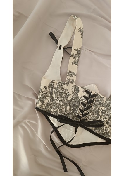 Fransız Figür Desenli Bel Korsesi modelleri