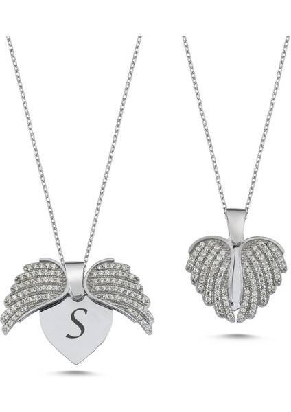 Kalp Açılır Kapanır Gümüş Kolye AK15