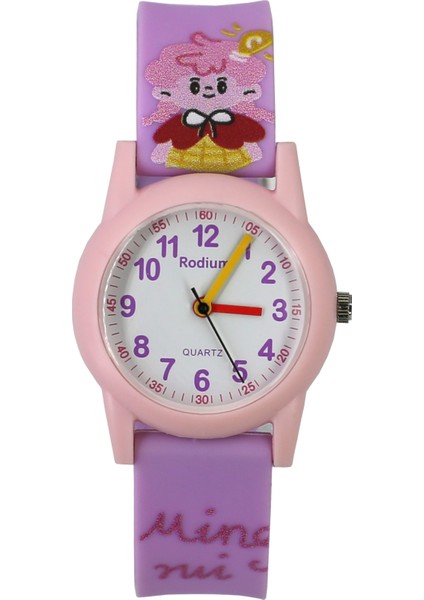 Çocuk Kol Saati Su Geçirmez Rodium Analaog (2212) (Lila-Pembe) fiyatları