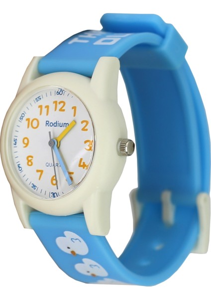 Çocuk Kol Saati Su Geçirmez Rodium Analaog (2208)-(MAVİ-KREM) modelleri