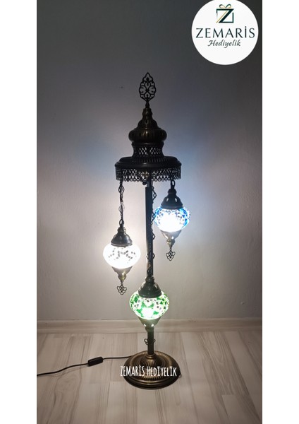 El Yapımı Otantik Mozaik Lambader 3 Lü fiyatları