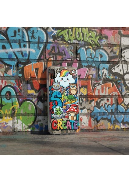 Nothing Phone 1 ile Uyumlu Grafiti Create Art Tasarımlı Şeffaf Silikon Kılıf fırsatları