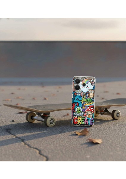 Nothing Phone 1 ile Uyumlu Grafiti Create Art Tasarımlı Şeffaf Silikon Kılıf indirimleri