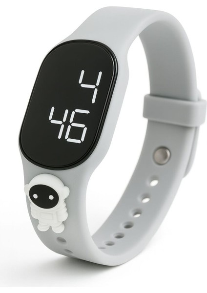 Çocuk Kol Saati Dokunmatik LED Su Geçirmez Gri Astronot (Akıllı Saat Değildir) fiyatları