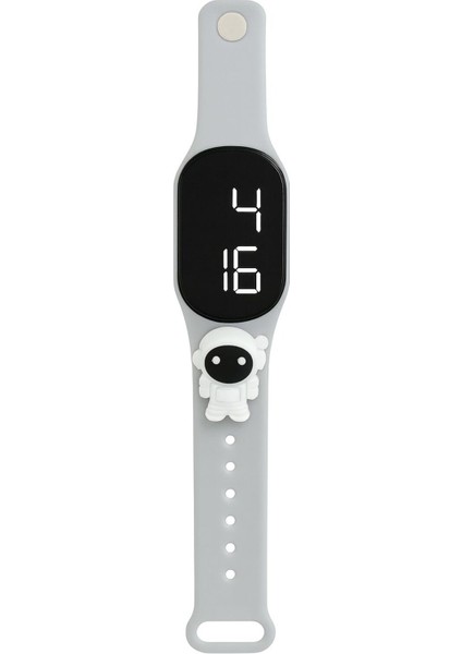 Çocuk Kol Saati Dokunmatik LED Su Geçirmez Gri Astronot (Akıllı Saat Değildir) modelleri