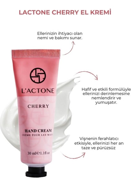 Cherry Hand Cream 30 ml / El Kremi - 1 Adet Oje Hediyeli fiyatları