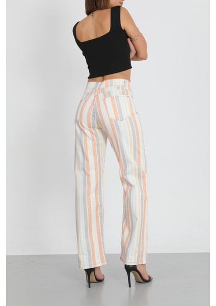 Çok Renkli Palazzo Pantolon