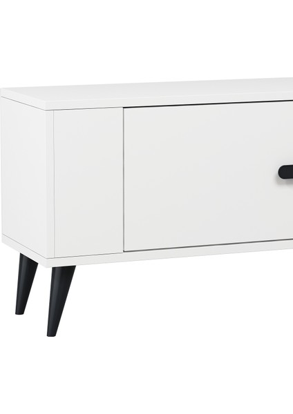 TV1338DD RETRO-128 Tv Sehpası Beyaz-Siyah modelleri