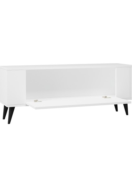 TV1338DD RETRO-128 Tv Sehpası Beyaz-Siyah fırsatları