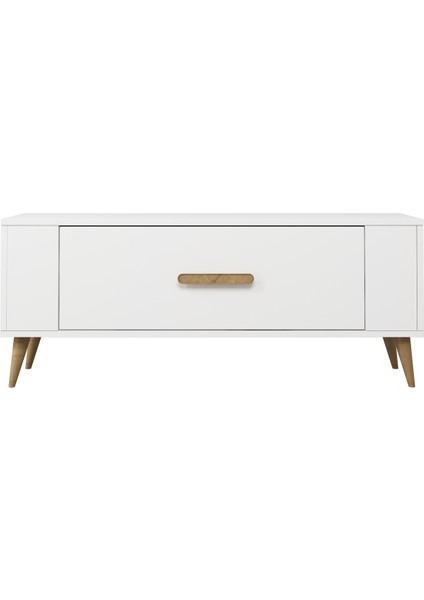 TV1338DD RETRO-128 Tv Sehpası Beyaz-Safirmeşe fiyatları