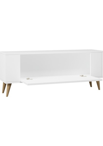 TV1338DD RETRO-128 Tv Sehpası Beyaz-Safirmeşe fırsatları