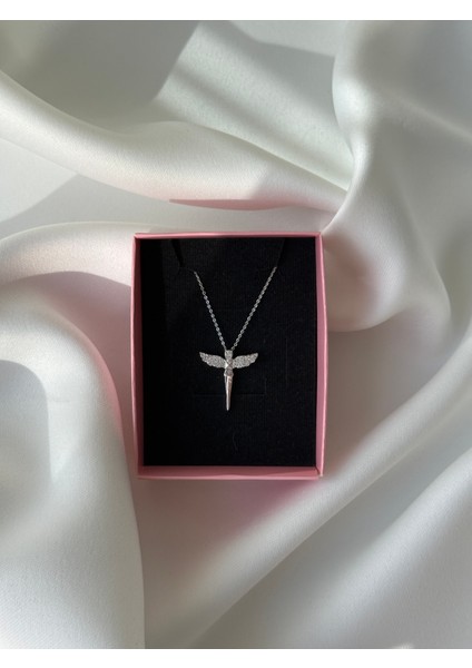 Zirkon Kolye Silver Renk 45 cm fiyatları