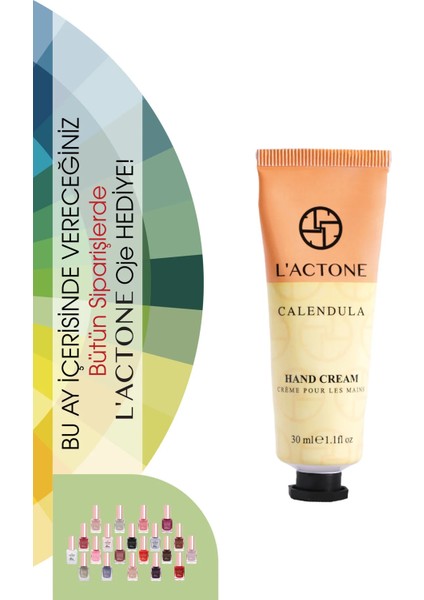 Calendula Hand Cream 30 ml / El Kremi - 1 Adet Oje Hediyeli modelleri