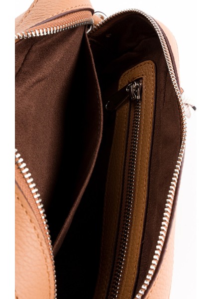 %100 Hakiki Deri Kadın Kolon Askılı Çapraz Omuz Çantası