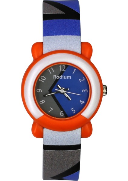 Çocuk Kol Saati Su Geçirmez Rodium Analaog (2216) (Turuncu-Gri-Mavi) fiyatları