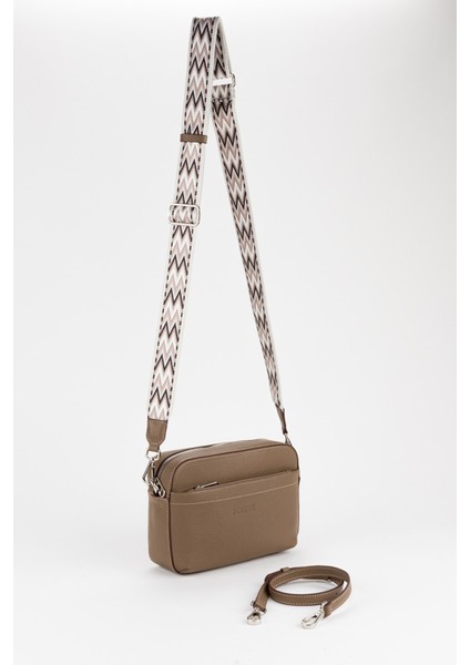 %100 Hakiki Deri Kadın Kolon Askılı Çapraz Omuz Çantası