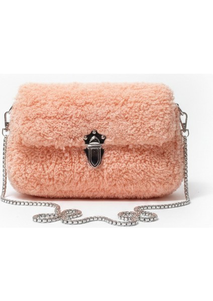 Peluş Iplikten El Dokuması Zincirli Astarlı Omuz Çantası fiyatları