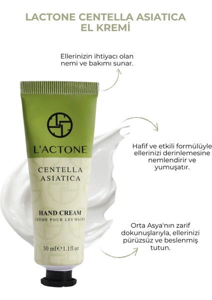 Centella Asiatica Hand Cream 30 ml / El Kremi - 1 Adet Oje Hediyeli modelleri