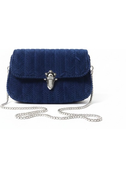 Peluş Iplikten El Dokuması Zincirli Astarlı Omuz Çantası fiyatları