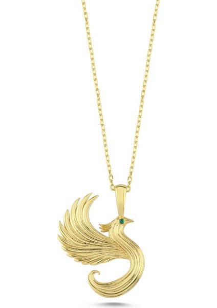 Anka Kuşu Altın Kaplama Kolye Ank2