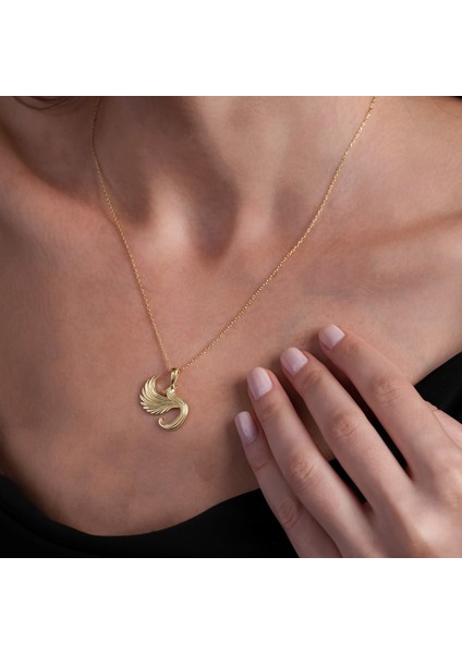 Anka Kuşu Altın Kaplama Kolye Ank2 fiyatları